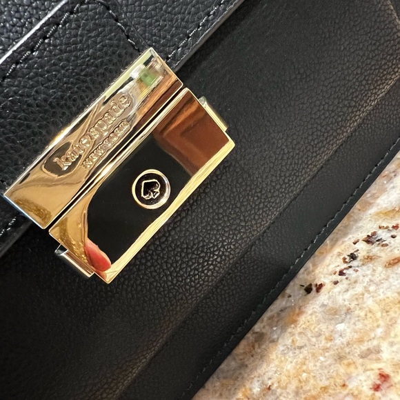 Kate Spade Voyage Black Crossbody Bag with Gold Accents - Picture 2 of 7